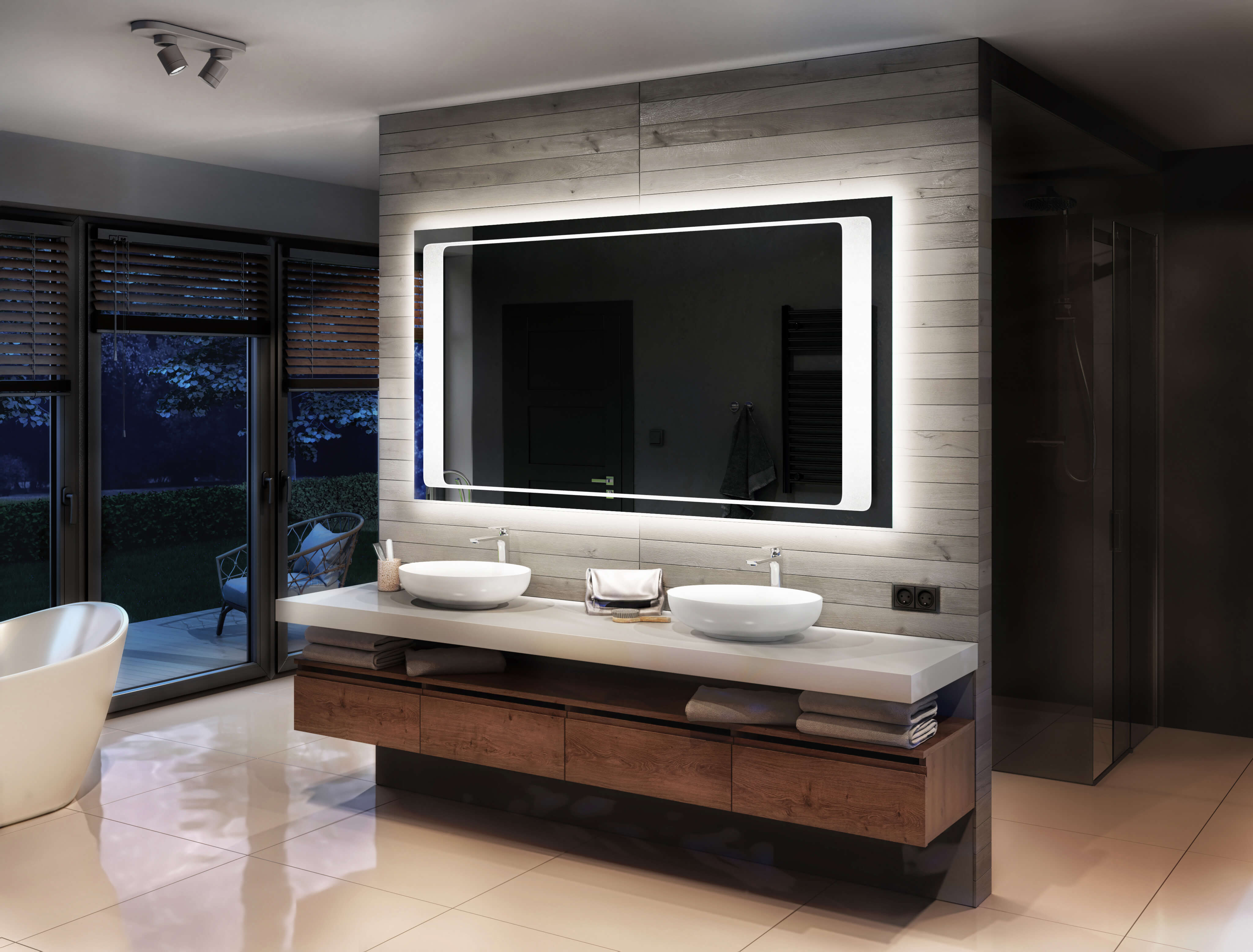 Illuminate Your Bathroom with a Backlit Mirror