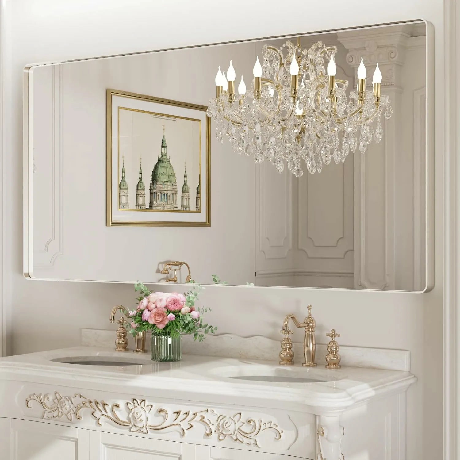 Silver Frame Mirror